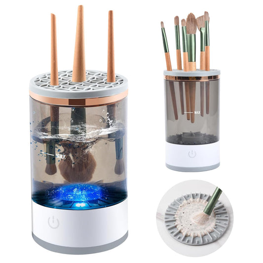 Ultimate Electric Makeup Brush Cleaner: Pro-Level Automatic Spinning Tool for Immaculate Brushes and Beauty Blenders