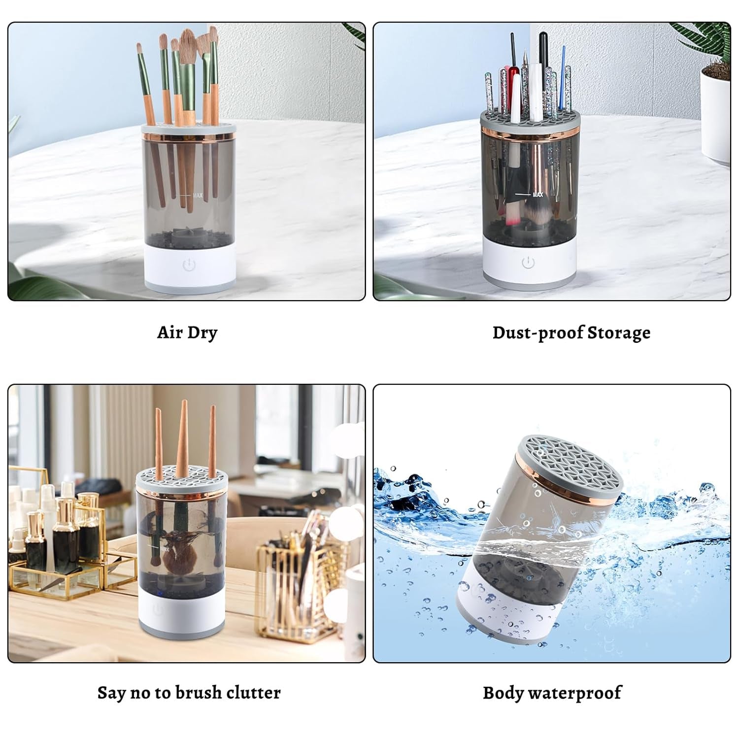 Ultimate Electric Makeup Brush Cleaner: Pro-Level Automatic Spinning Tool for Immaculate Brushes and Beauty Blenders